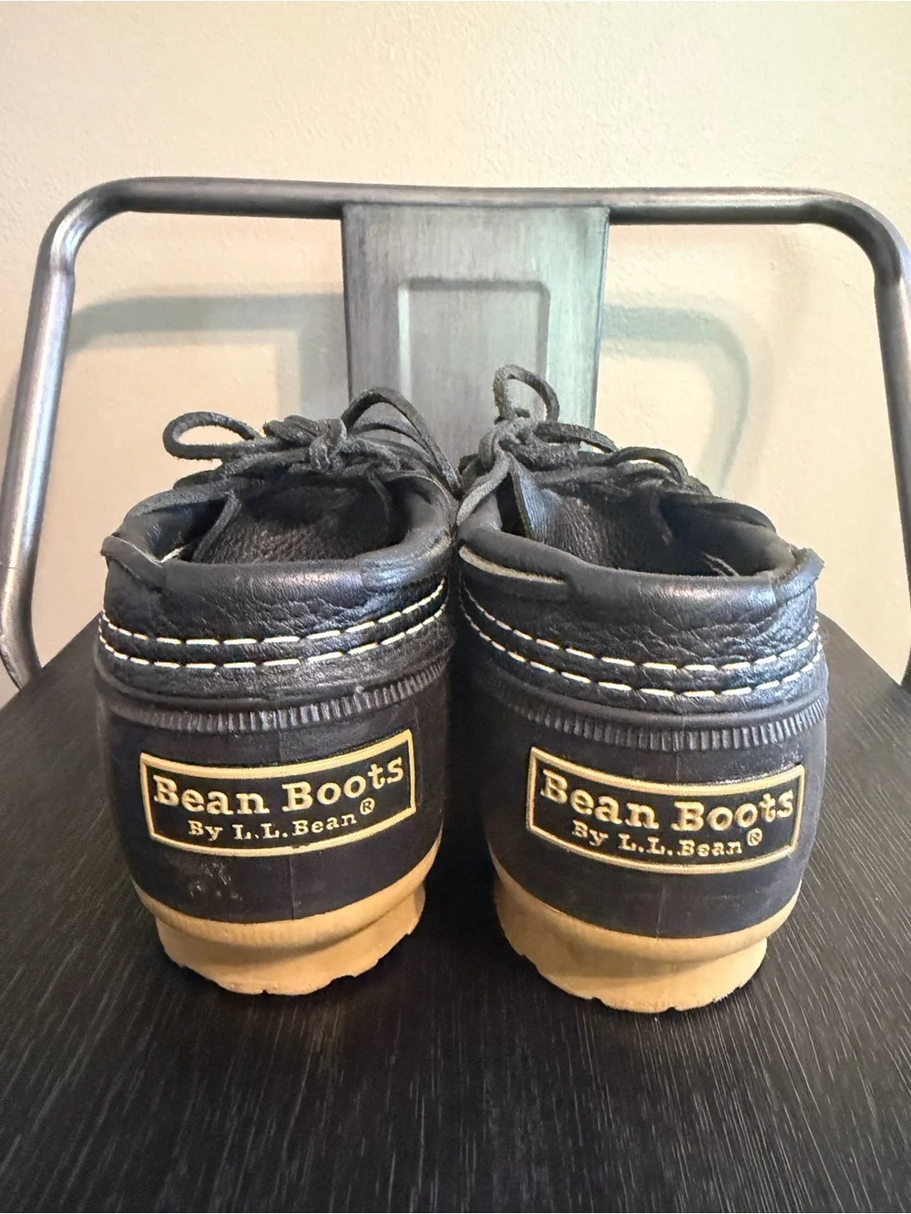 L.L.Bean Bean Boots Made in Maine Duck Shoes Black 7M